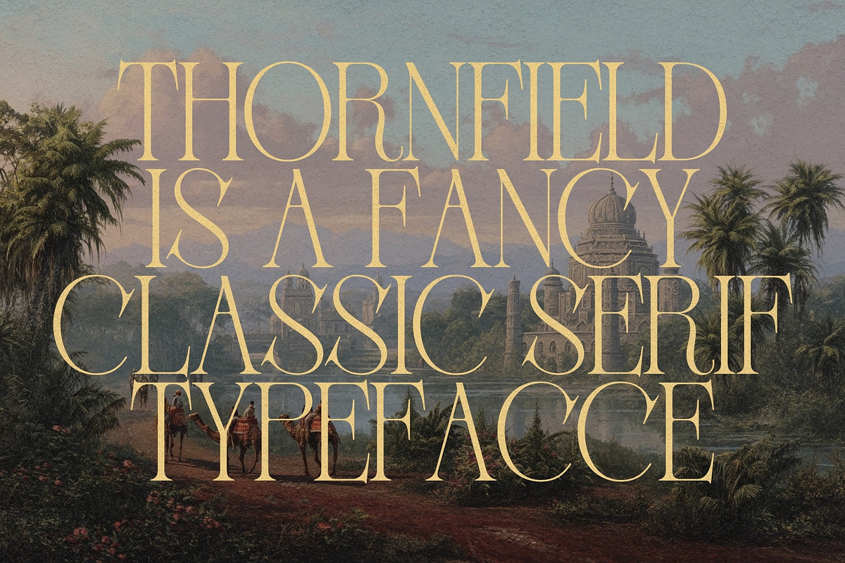 Thornfield - Classy Serif Typeface, a Serif Font by HipFonts (Photo 8 of 10)