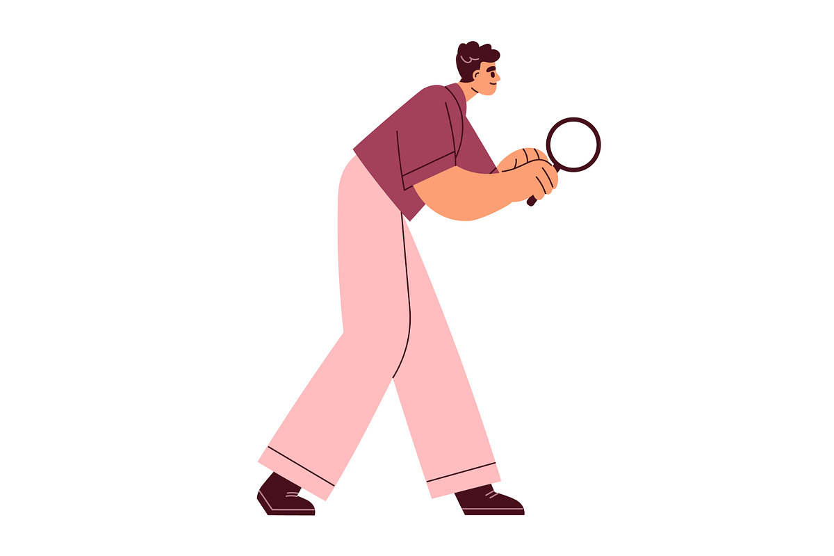 People search with magnifying glass, a Person Illustration by Good Studio (Photo 5 of 6)