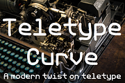 Teletype Curve, a Sans Serif Font by TNE Designs (Thumbnail 1 of 5)