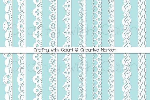 Neutral Color Paper Punch Border, an Object Graphic by Crafty with Calani