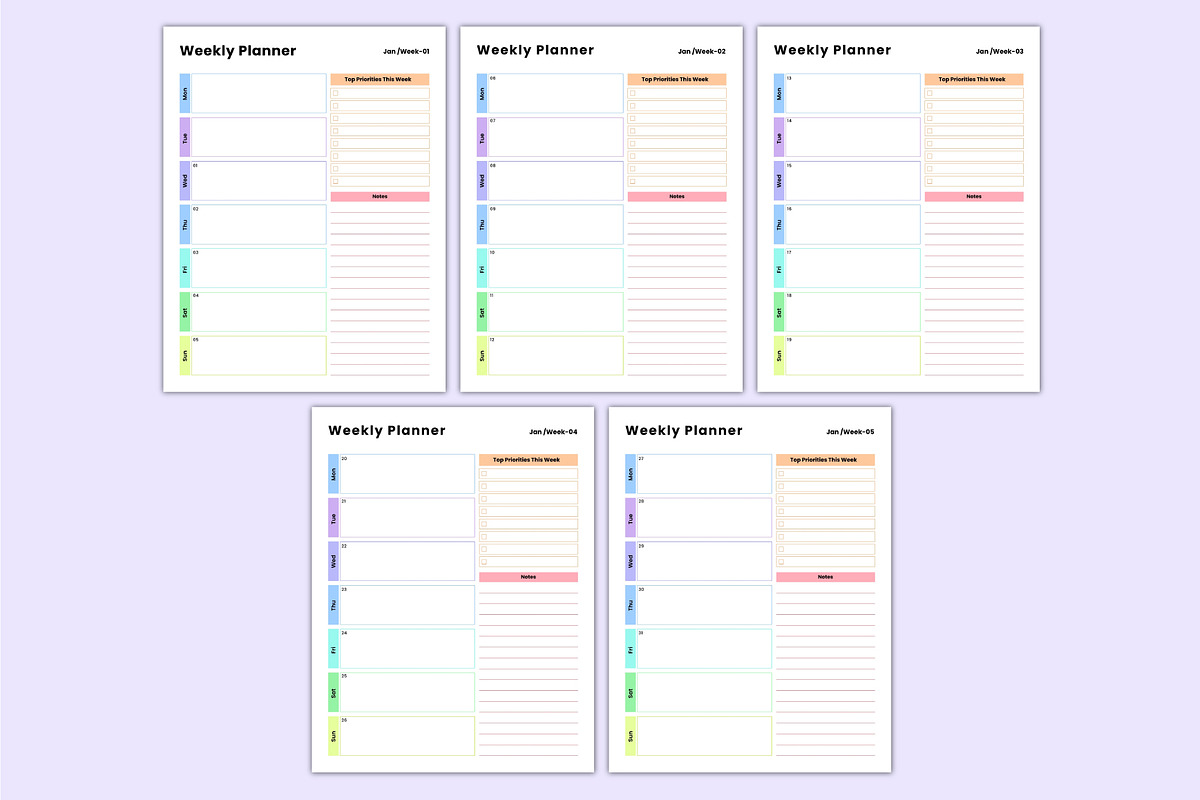2025 Full Year Dated Planner Canva, a Stationery Template by Mustafiz (Photo 4 of 6)