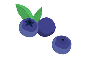 Fresh blueberries wild berries, a Food Illustration by Viktorijareut