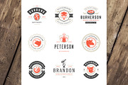 18 Meat Food Logos and Badges, a Branding & Logo Template by Vasya Kobelev (Thumbnail 4 of 12)