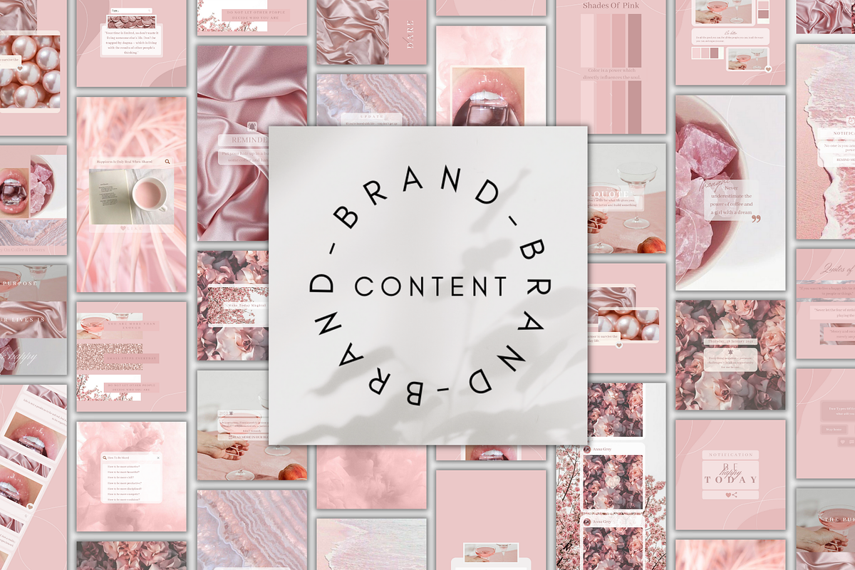 Pink Instagram Social Media Templates