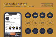 caravan & campers instagram covers, a Solid Icon by the cabin supply co (Thumbnail 1 of 4)