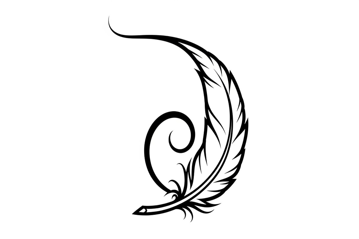 Vintage Feather Swirl SVG Bundle, an Illustration by Creativeshirt (Photo 29 of 31)