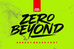 Zero Beyond - Brush Font