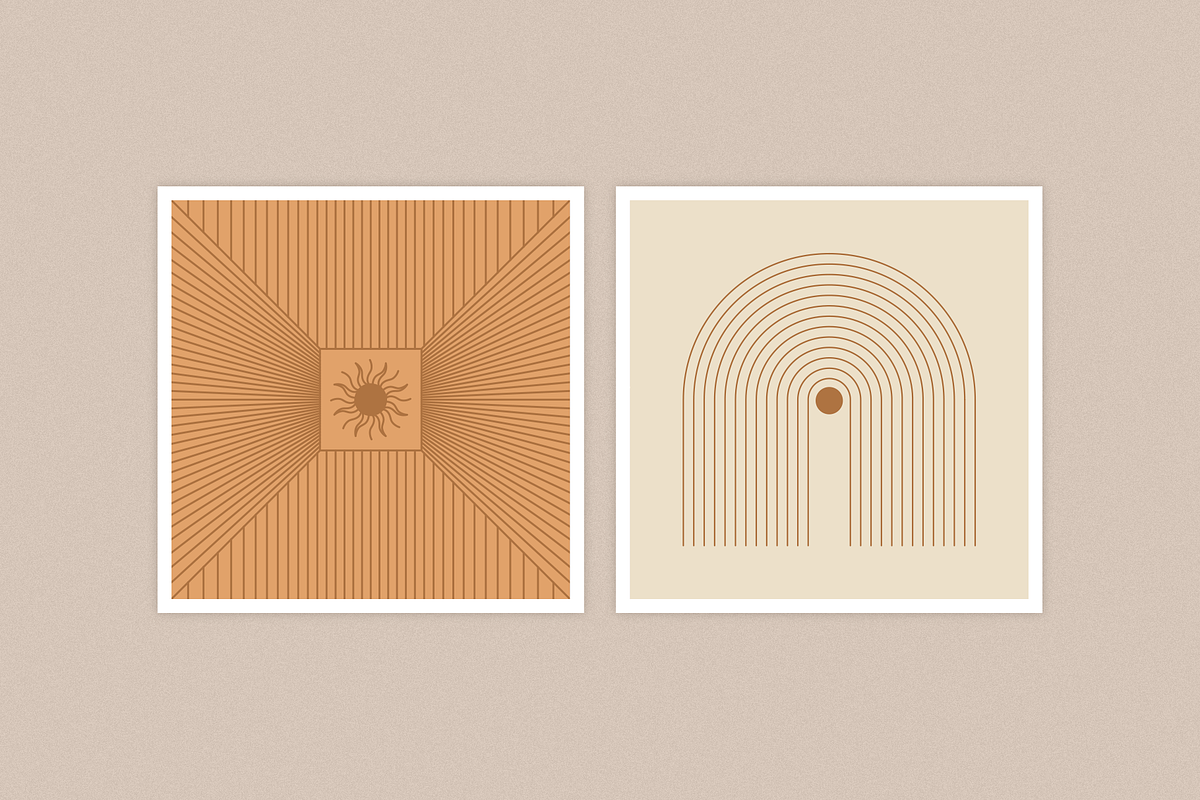 Lines - abstract boho logos, an Object Graphic by venimo (Photo 4 of 8)