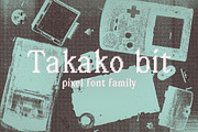 Takako bit - Pixel serif font family, a Serif Font by Gianluca_Bergo (Thumbnail 1 of 11)