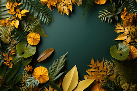 Summer leaves background with a vari, a Photo by SaroStock