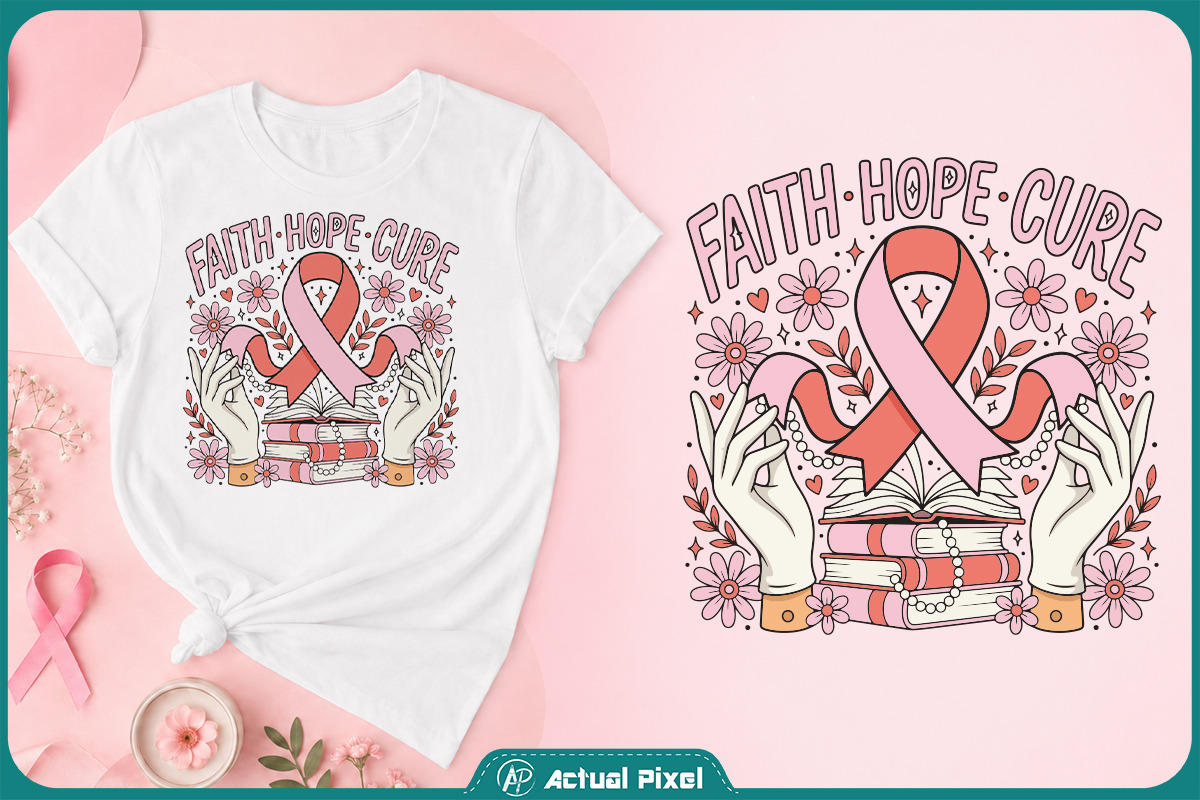 Breast Cancer Awareness Quotes Set, a Healthcare Illustration by Actual Pixel (Photo 5 of 12)