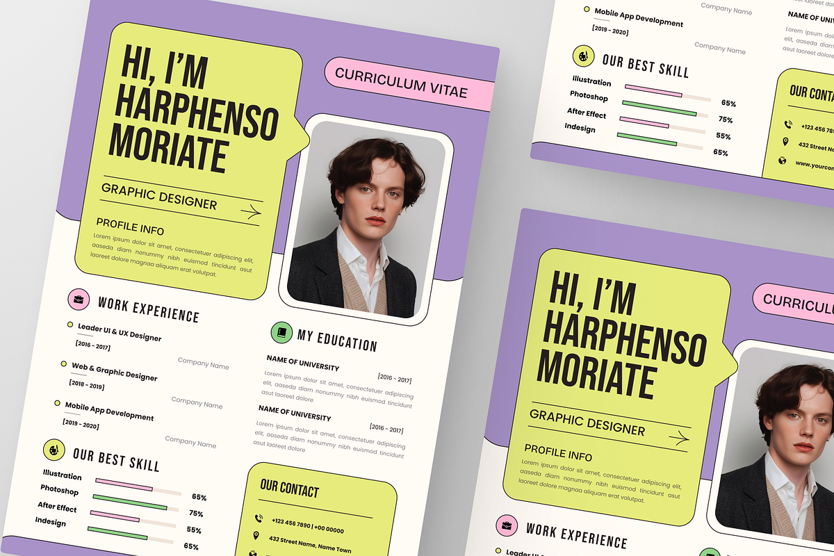 Creative CV Resume, a Resume Template by Annora Studio (Photo 6 of 6)