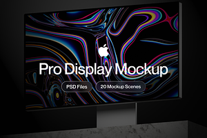 Apple Pro Display XDR Mockup, a Mac Mockup by Illustraly Design