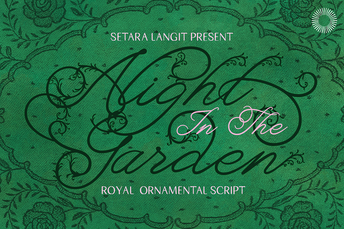Alight Garden - Ornamental Script, a Script Font by Setara Langit CreativeStd (Photo 1 of 11)