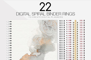 22 DIGITAL BINDER RINGS