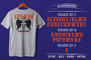 Monkeys Twenty Blackletter, a Blackletter Font by alit design (Thumbnail 16 of 17)