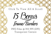 50 Gold Elegance Backgrounds & Bonus, a Pattern Graphic by Artfanaticus (Thumbnail 4 of 5)