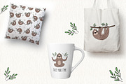 Cute Sloth! Hand drawn., a Background Graphic by Irene_Boiko_ART (Thumbnail 6 of 8)