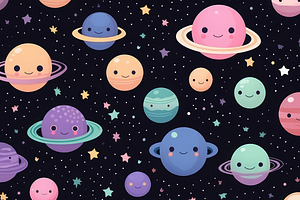 Cute Galaxy Pattern