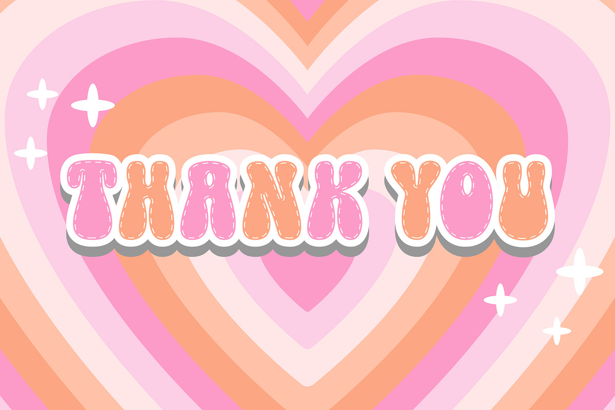 Groovy Stitch - Groovy Font, a Handwritten Font by Densu Creative (Photo 5 of 6)