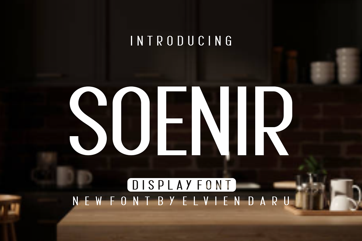 Soenir - Modern Display Font, a Sans Serif Font by lelevien (Photo 1 of 4)