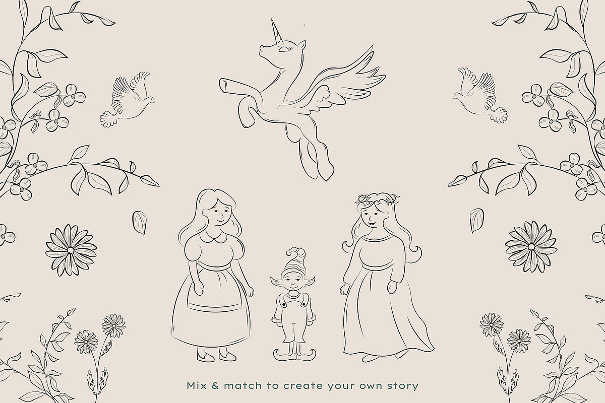 European Whimsical Medieval Bundle, an Object Illustration by Invisual Studio (Photo 10 of 11)