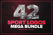 42 Sport logos MEGA BUNDLE, a Branding & Logo Template by zerographics.ru (Thumbnail 1 of 5)