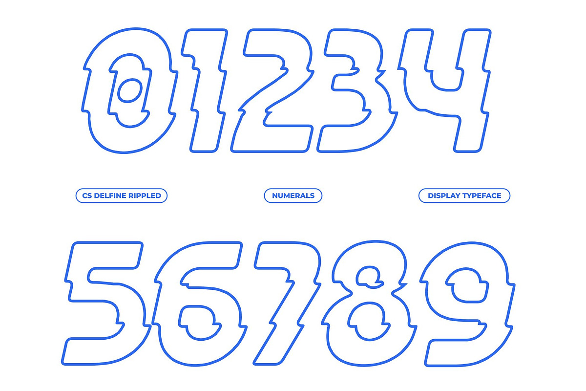 CS Delfine Rippled, a Sans Serif Font by Craft Supply Co. (Photo 5 of 8)