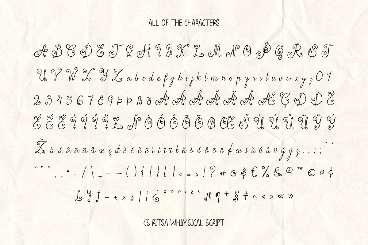 CS Ritsa - Font Duo, a Handwritten Font by Craft Supply Co. (Photo 8 of 8)