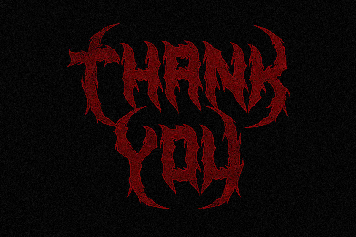 Medicine Drops - Death Metal Font, a Blackletter Font by Multype Studio (Photo 12 of 12)