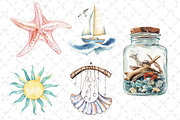 Coastal Summer Sublimation Clipart, an Illustration by Dream Creation (Thumbnail 5 of 6)