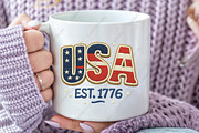 Latch Hook USA Png Patriotic America, an Illustration by CraftArtStudio (Thumbnail 2 of 4)