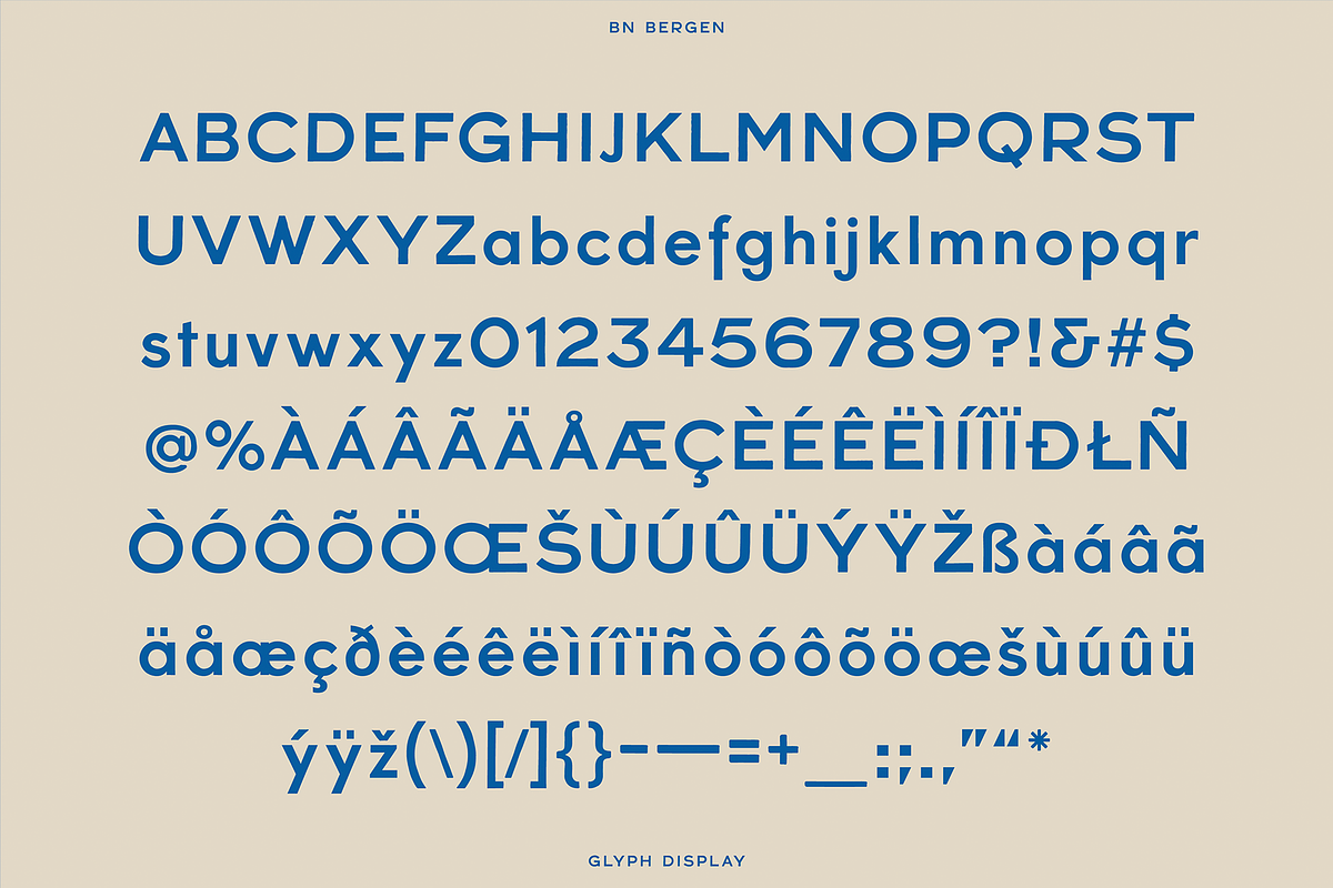 BN Bergen, a Sans Serif Font by Bnick (Photo 11 of 11)