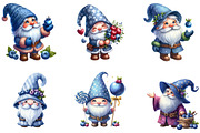 Gnome Clipart, Blueberries Gnome, an Illustration by DreamArtGraphic (Thumbnail 2 of 6)