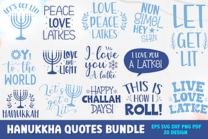 Hanukkah Quotes SVG PNG Design