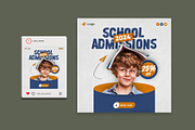 School Admissions Social Media Post, a Social Media Template by Saman Osama (Thumbnail 2 of 2)