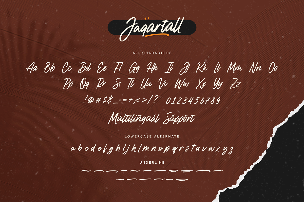 Jaqartall Hand Drawn Script Font, a Script Font by Allouse Studio (Photo 9 of 10)