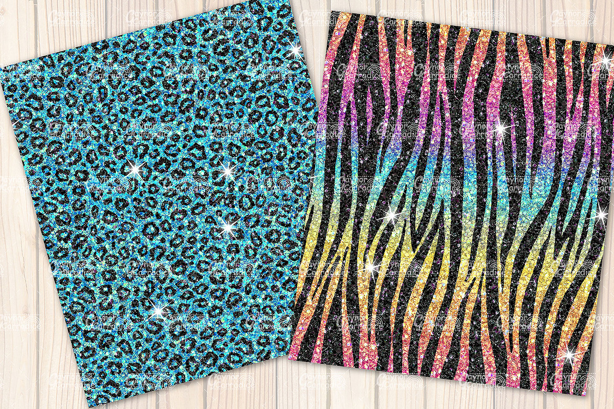 Rainbow animal print glitter, a Pattern Graphic by Gaynor Carradice Designs (Photo 2 of 7)
