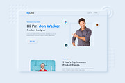 Portfolio Template Design, a Landing Page Template by Neha Guleria (Thumbnail 1 of 2)