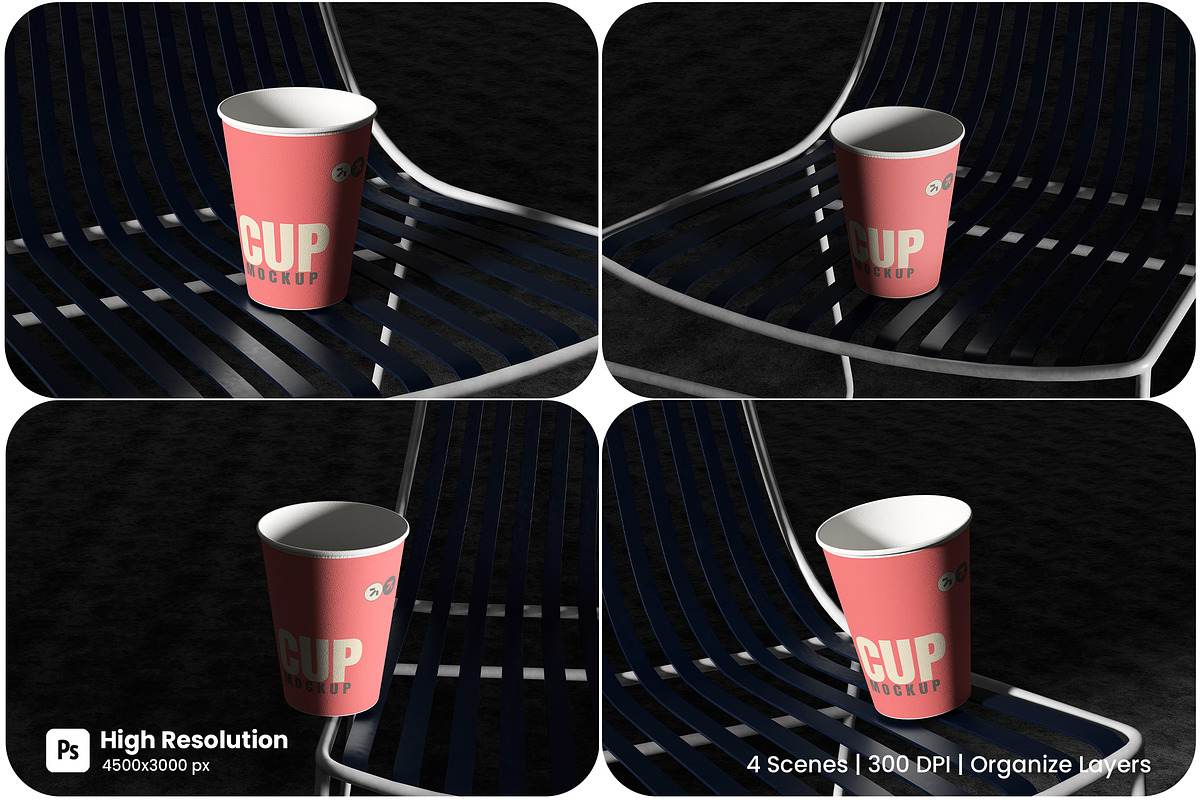 Cup Mockup, a Cups & Container Mockup by HanaSaka_Studio (Photo 1 of 5)