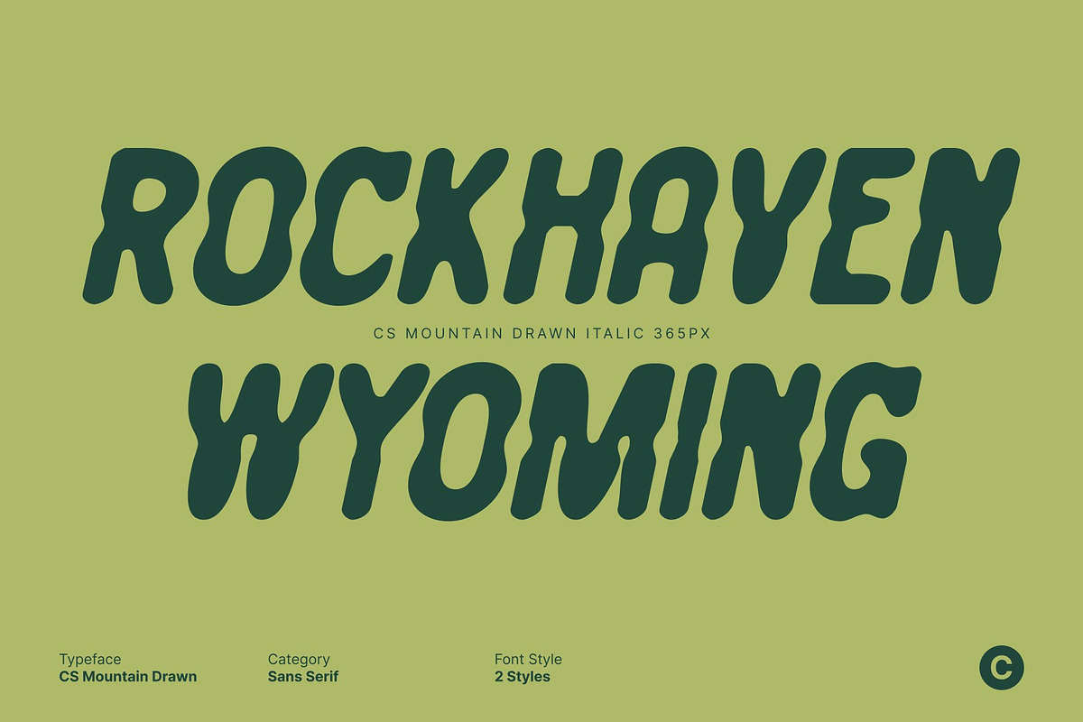 CS Mountain Drawn, a Sans Serif Font by Craft Supply Co. (Photo 6 of 8)