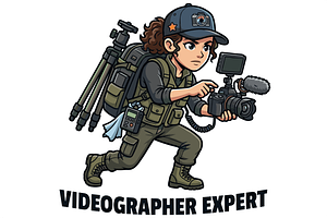 Creative Media Expert Mascot Logo, a Technology Illustration by Izdihaar_Studio