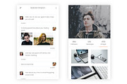 Chatting & Sharing Illustrator App, an UI Kit Template by themelove (Thumbnail 7 of 11)