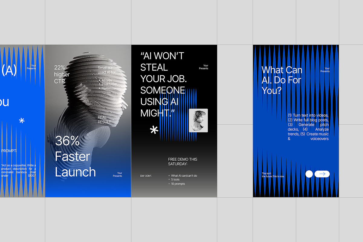 AI Automation Instagram Pack, a Social Media Template by fakhroo (Photo 3 of 6)
