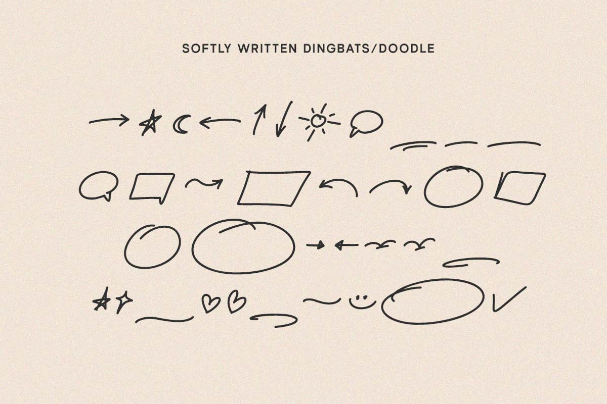 Softly Written Cozy Handwriting, a Handwritten Font by Littlehand (Photo 7 of 12)