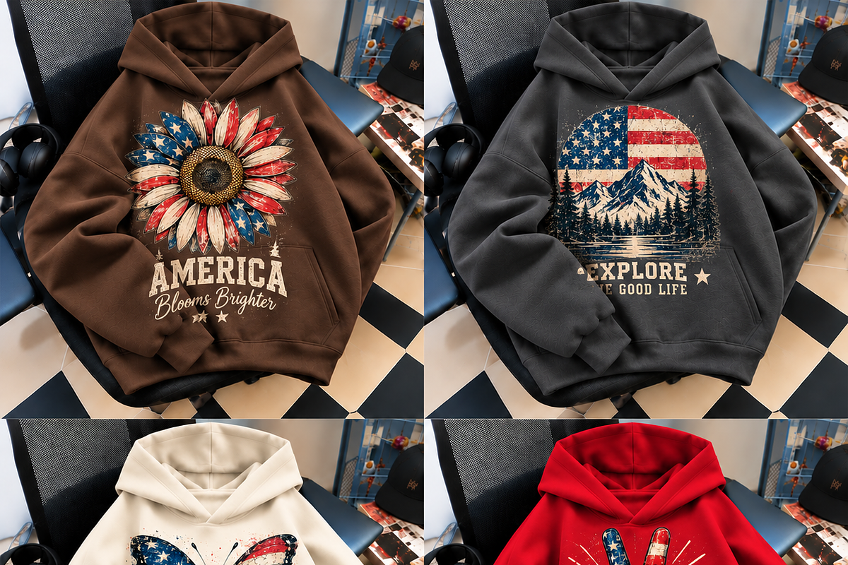 USA Distressed Patriotic Graphics, a Decorative Illustration by ElDesignState (Photo 8 of 11)
