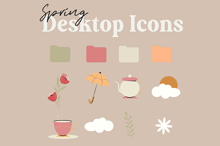 Spring Desktop Folder Icons