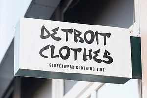 DetroitStreet - Graffiti Font