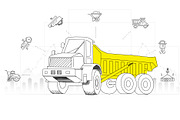 Construction machinery 20 ITEMS, a Technology Illustration by Vladimir Vihrev (Thumbnail 3 of 20)