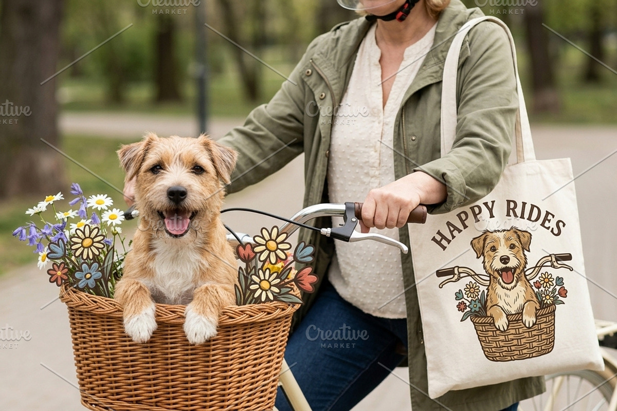 Happy rides illustration, an Animal Illustration by Vectorlina (Photo 3 of 4)